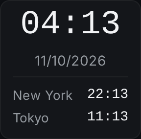 clock widget