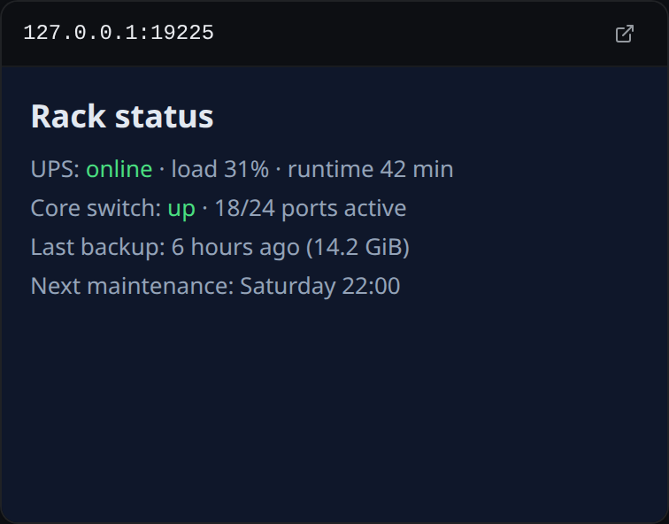 grafana widget