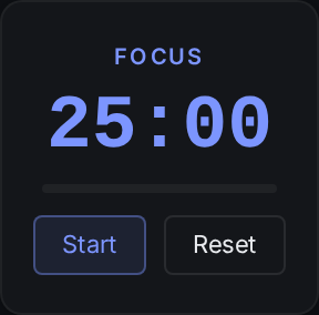 pomodoro widget