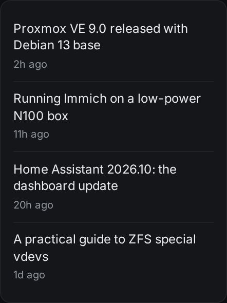 rss widget